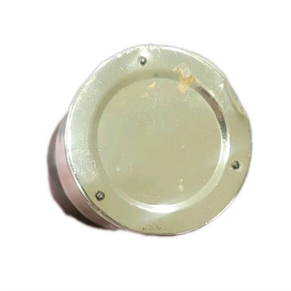 Vintage MCM Wooden Salt & Pepper Shakers Brass‎ Accents Mid-Century Kitchenware - Picture 5 of 8